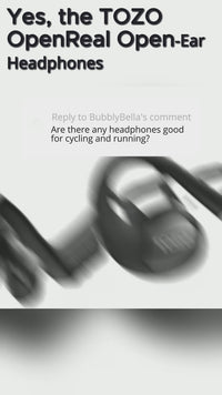 TOZO OpenReal Open‑Ear Headphones | Bluetooth 5.3 Air‑Conduction Sport Earbuds