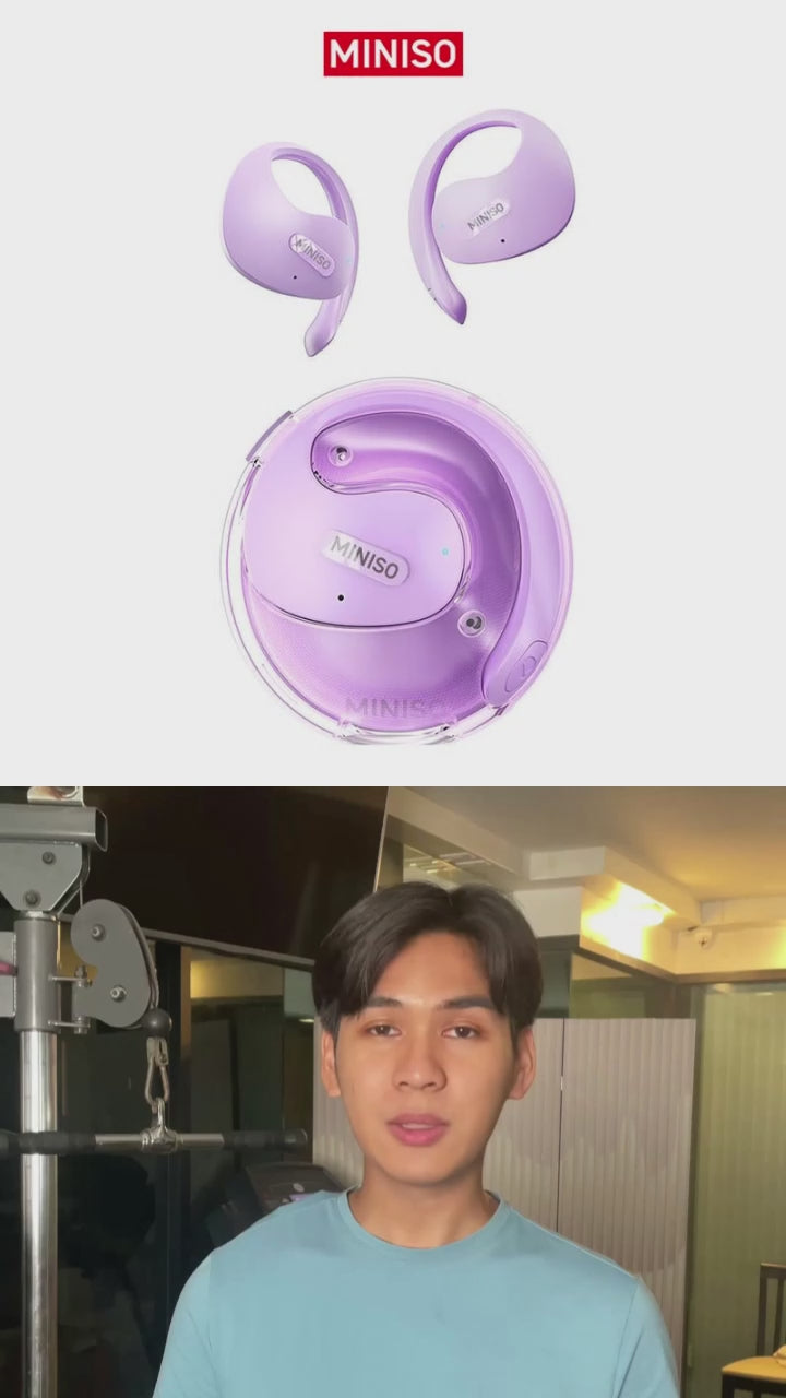 Miniso X15Pro Wireless Headphones Bluetooth 5.4 Sport Earphone HIFI Sound Quality