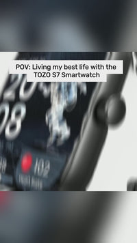 TOZO S7 Smartwatch – Bluetooth Call & AMOLED Screen, Heart Rate & SpO₂ Tracking, 100+ Sports Modes