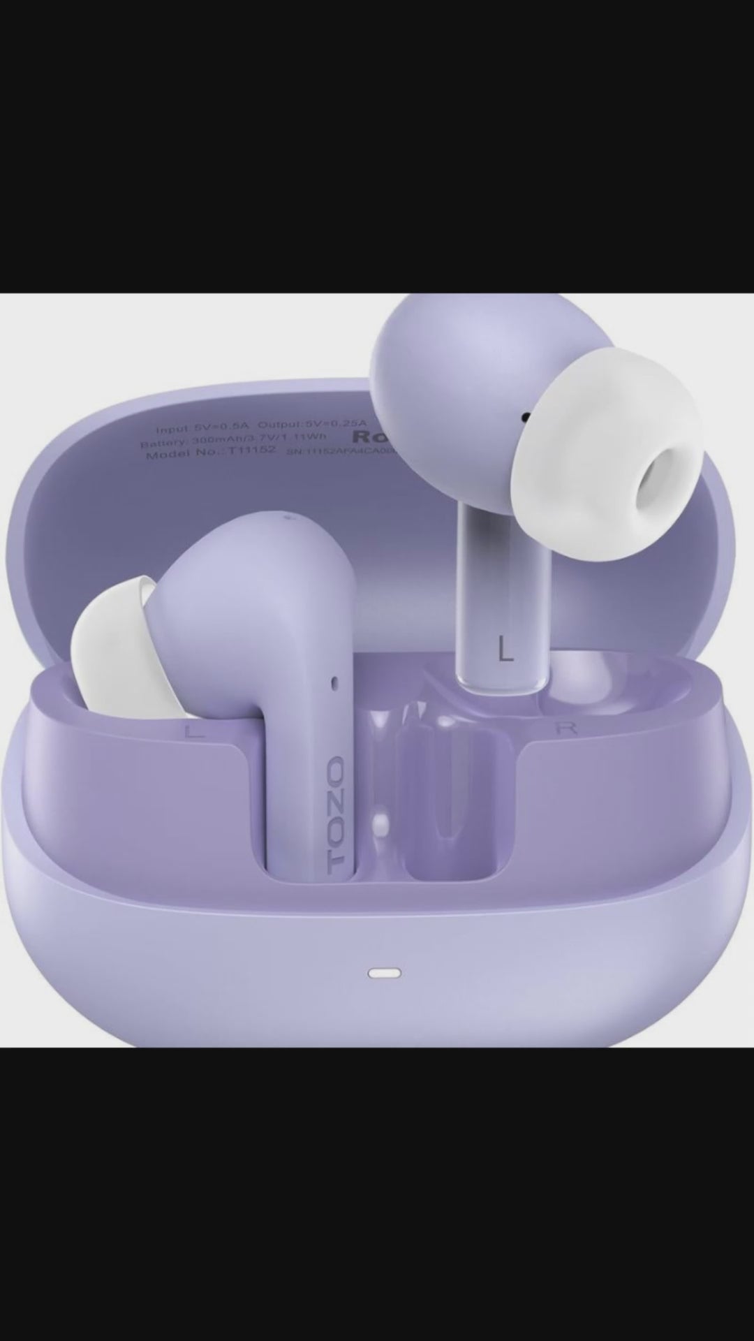 TOZO E2 Wireless Earbuds with Call Noise Cancellation, App Customize 32 Eqs, 10Mm Drivers with Powerful Bass, 30H Playtime, 2 Mics for Clear Calls, Bluetooth 5.3 Headphones, Comfort Fit In-Ear Headset Fathersdaygift Audio Charging Electronic Chargeable