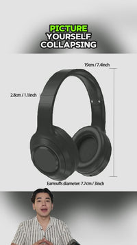 Foldable Bluetooth Gaming Headset with Mic – Low Latency Wireless Gaming Headphones