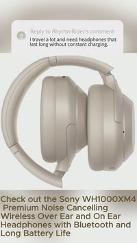 Sony WH1000XM4 Noise Cancelling Headphones – Premium Sound
