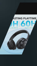 Soundcore by Anker Q20i Hybrid Active Noise Cancelling Headphones – Wireless Over-Ear Bluetooth, 40H Playtime, Hi-Res Audio, BassUp, App Customization, Transparency Mode