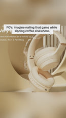 Foldable Bluetooth Gaming Headset with Mic – Low Latency Wireless Gaming Headphones